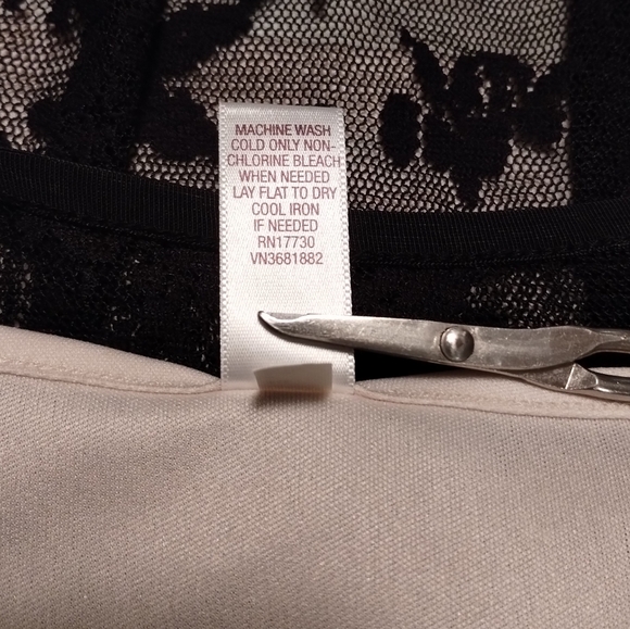 Merona Black Lace Blouse - Picture 8 of 8